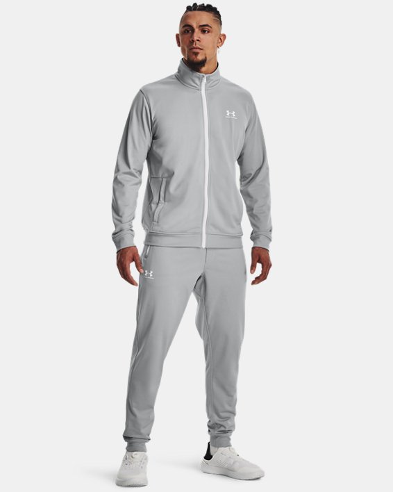 เสื้อแจ็คเก็ตผ้าถัก UA Sportstyle สำหรับผู้ชาย in Gray image number 2